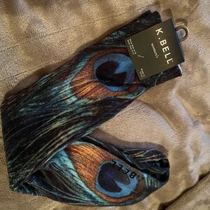 K. Bell Women's Peacock Feather Socks